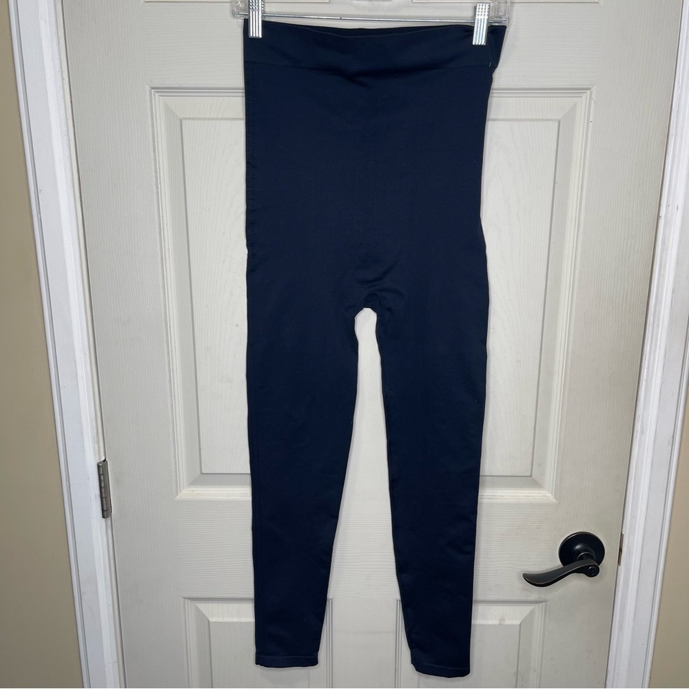 BLANQI Women’s Dark Blue Womens Ankle Length Maternity Leggings Sz L